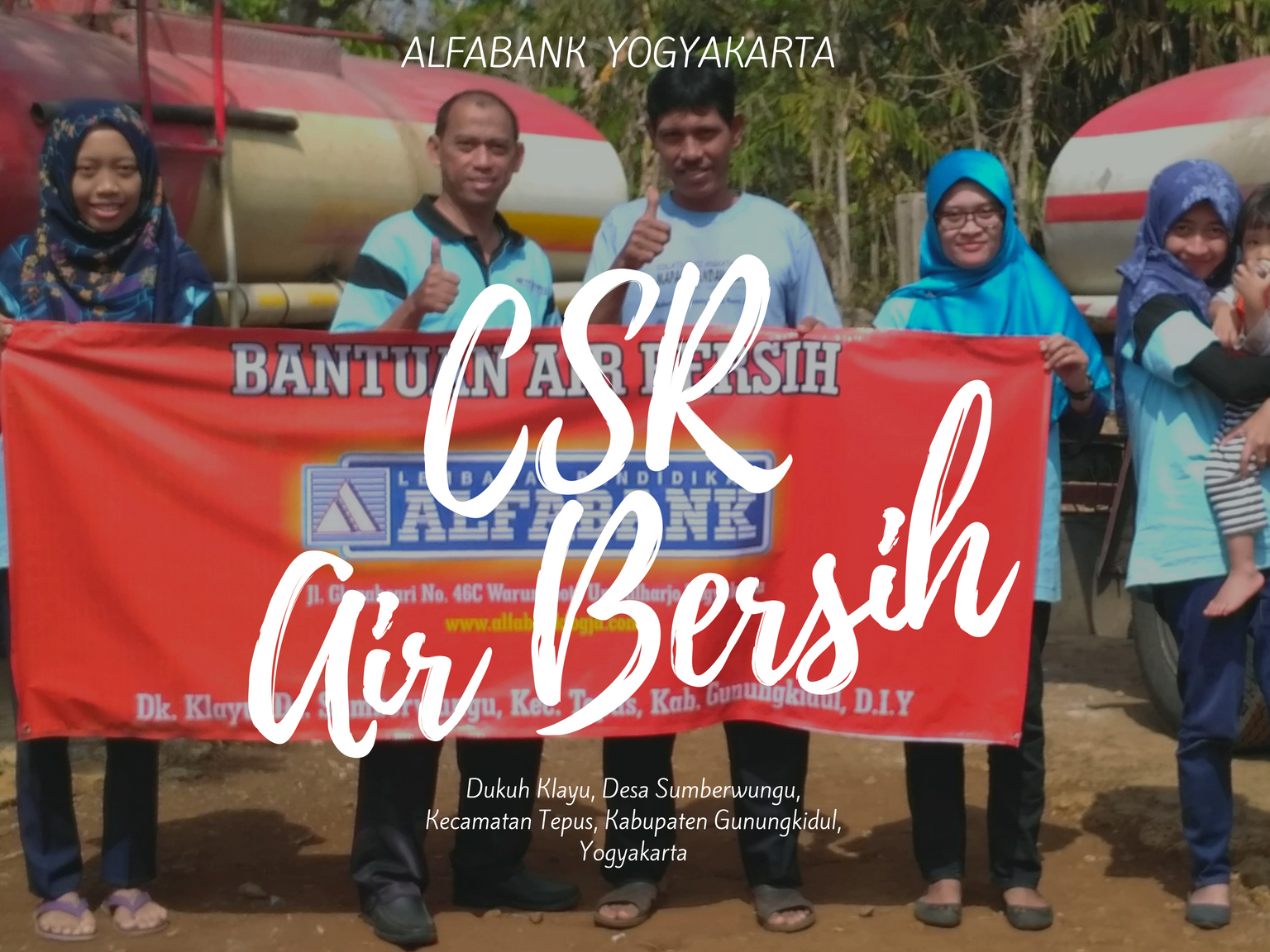 Alfabank Yogyakarta Bantu Sarana Air Bersih Gunungkidul