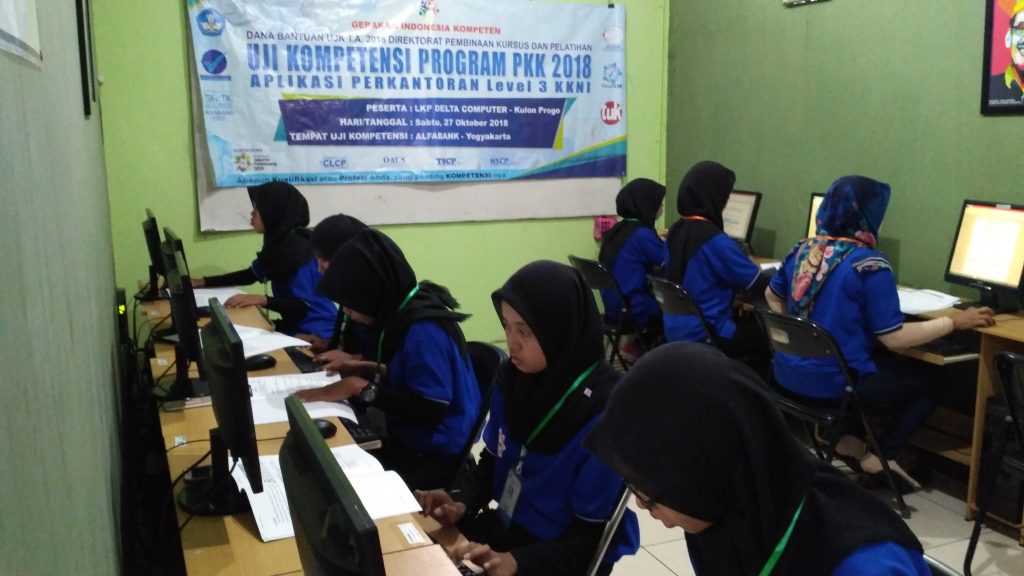 Uji Kompetensi LKP Delta Computer TUK TIK Alfabank Yogyakarta