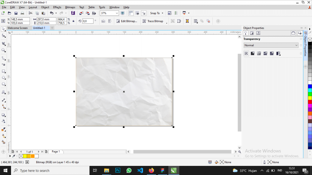 cara membuat tekstur kertas di coreldraw