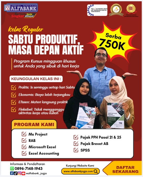 Kursus Reguler Mingguan Serba 750 ribu