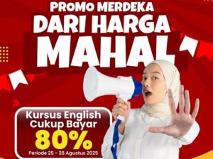 promo english for frontliner diskon
