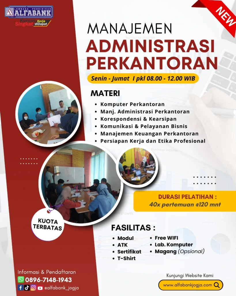 Kursus Manajemen Administrasi Perkantoran