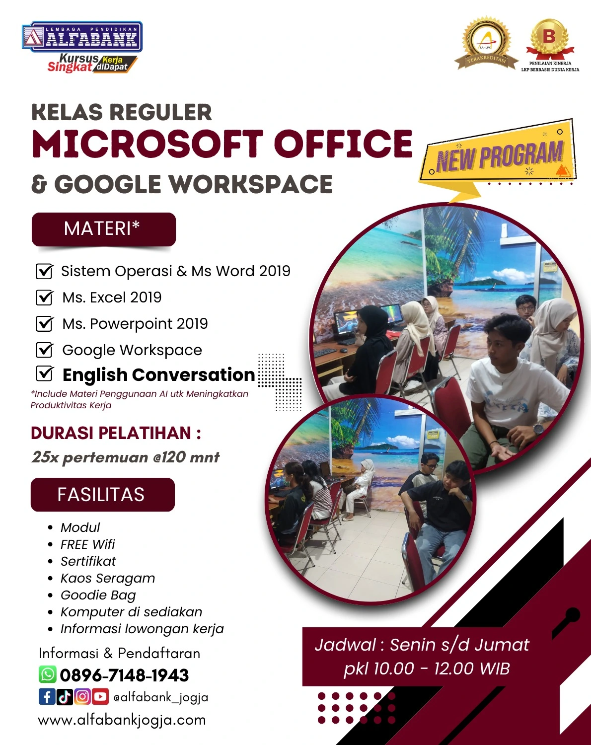 Kursus Microsoft Office Google Workspace 2026