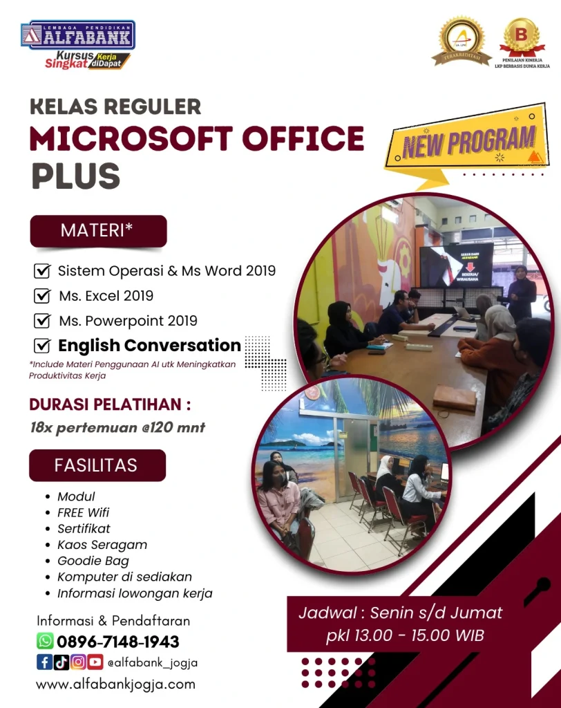 Kursus Micrososft Office Plus 2026