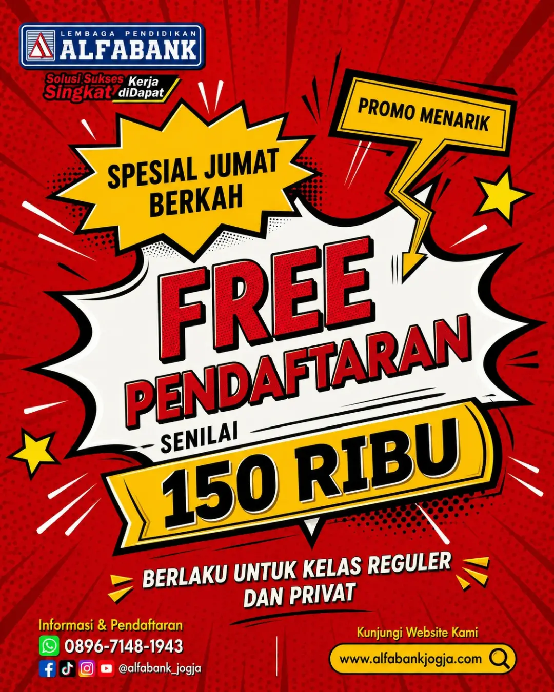 Flyer Promo Jumat Berkah Alfabank Jogja