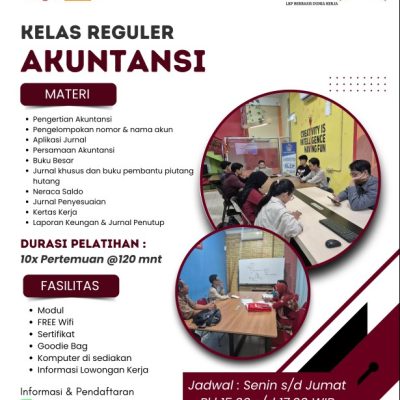 Kelas Reguler Kursus Akuntansi Jogja