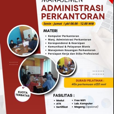 Kelas Reguler Kursus Manajemen Administrasi Perkantoran Jogja